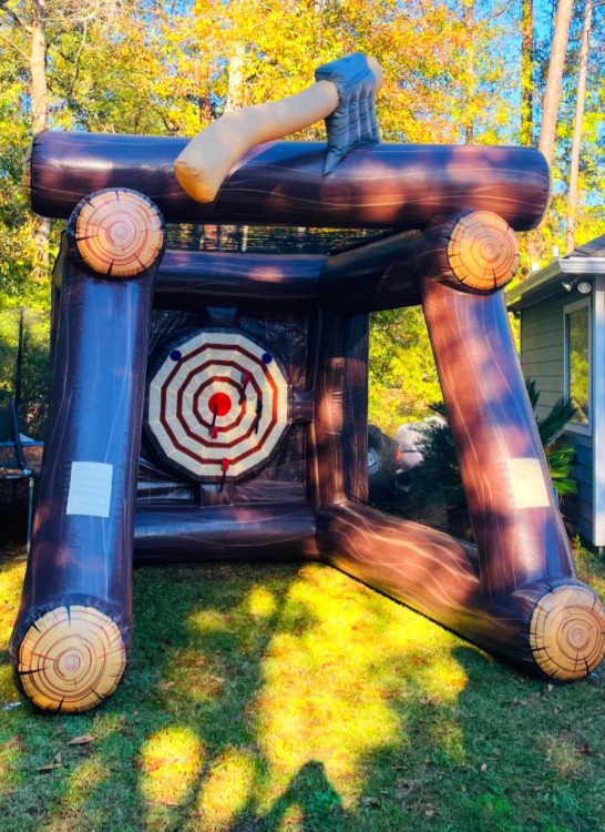 Axe Throwing with Inflatable